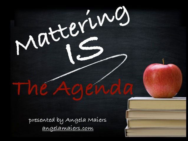 Mattering is the Genius